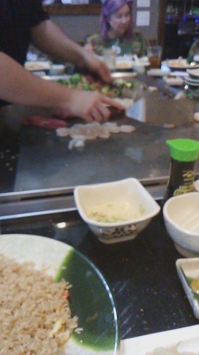 Little Tokyo - The man behind us was doing some crazy knifework - Japanese Near Me - Killeen, Texas