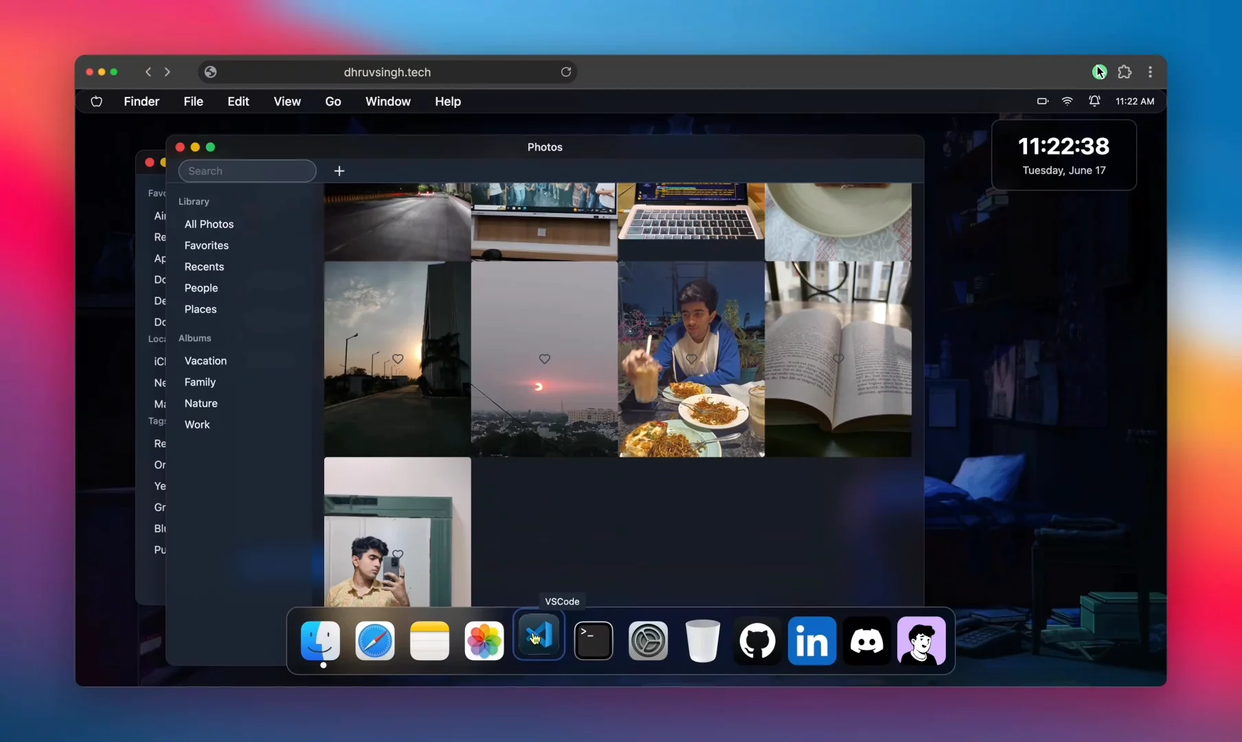 MacOS theme Portfolio image 1