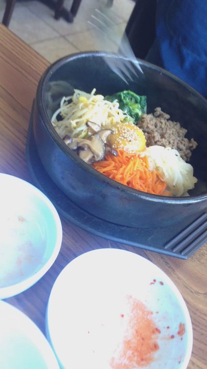 Shin's Korean Restaurant - Cooking the egg - Korean Near Me - Mount Pleasant, Michigan