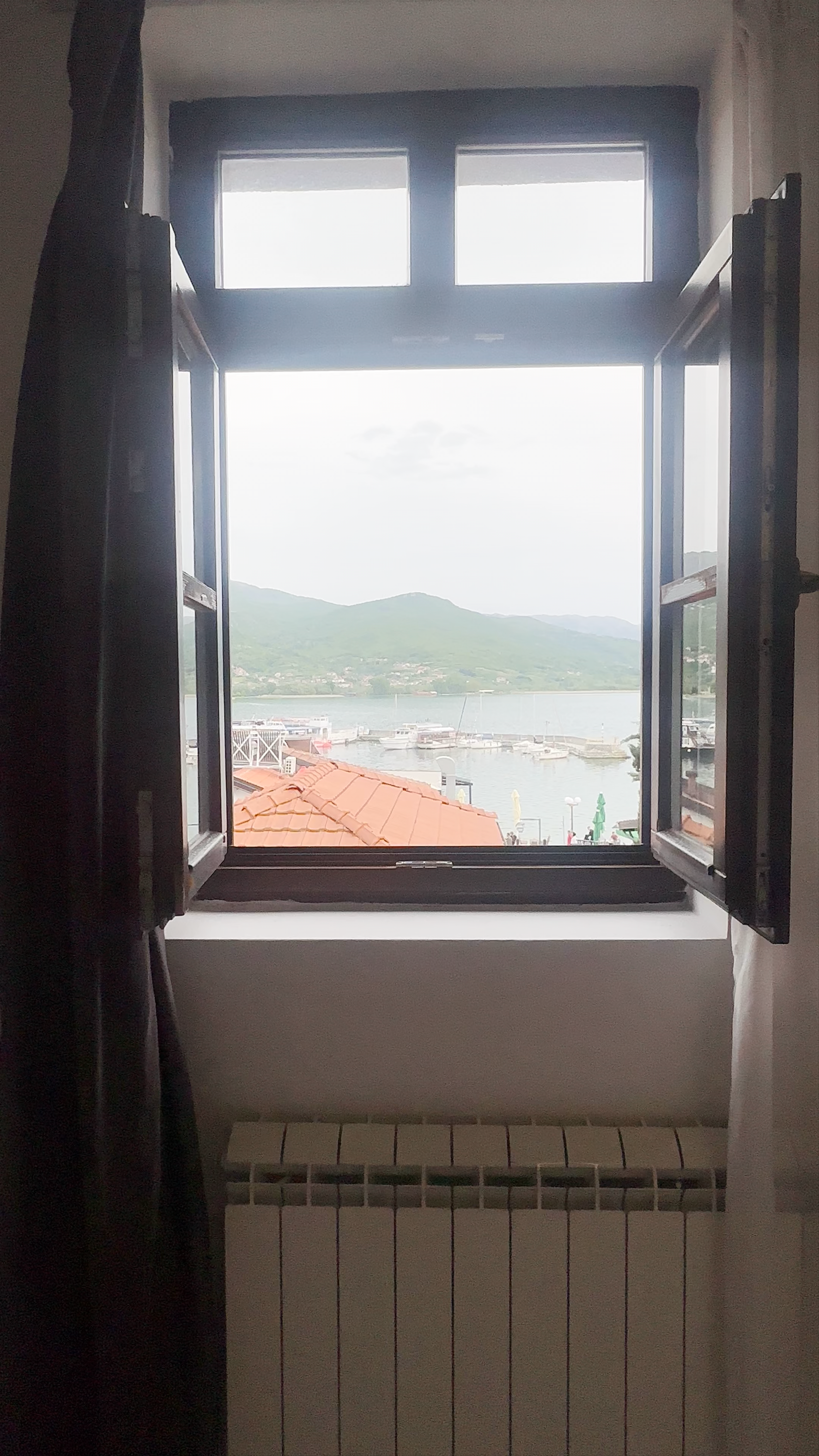 Serene Lakeside View from Ohrid Center Window