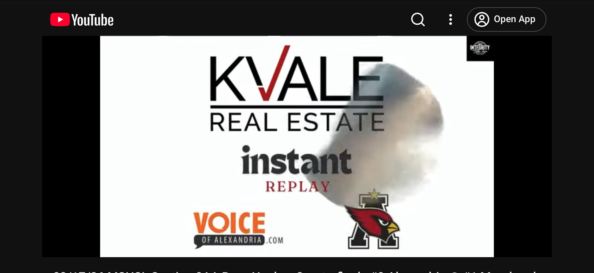 Section 1/4 final v Alex - Moorhead High Highlights