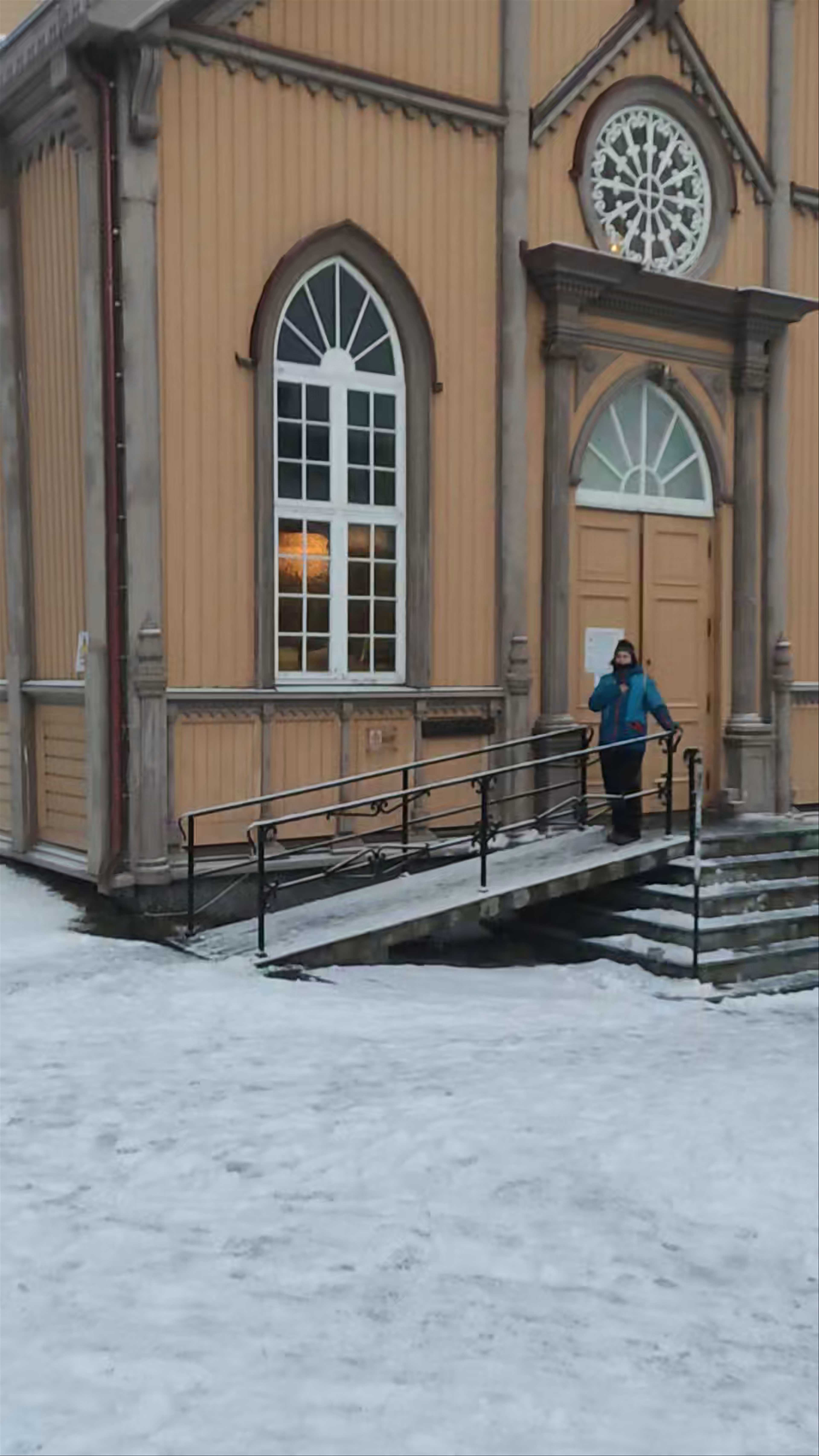 Nuestra Señora de la Inmaculada Concepción Church in Tromsø Winter Ambiance