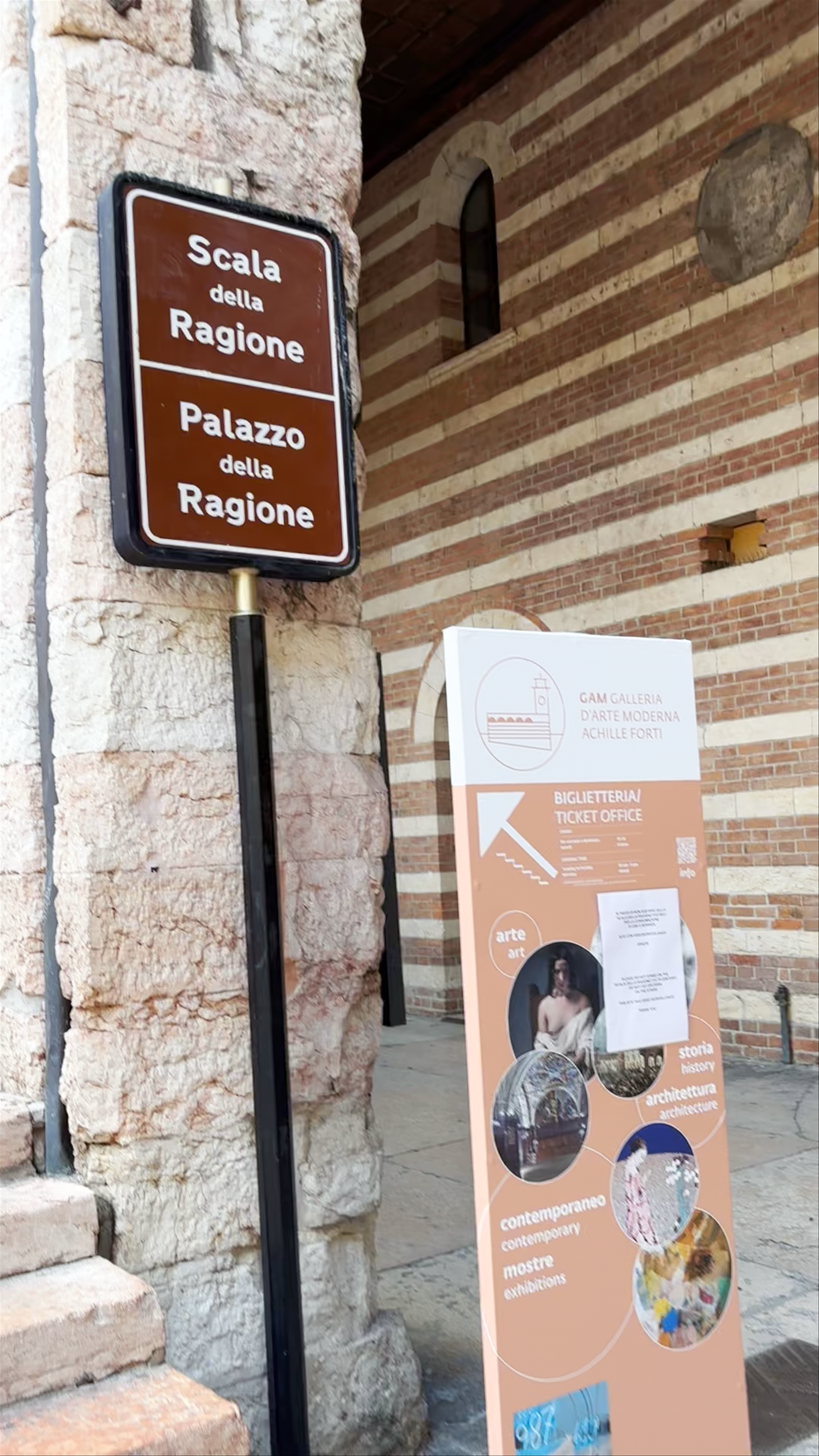 Scala della Ragione at Palazzo della Ragione, Verona - Historic Venetian Gothic Charm