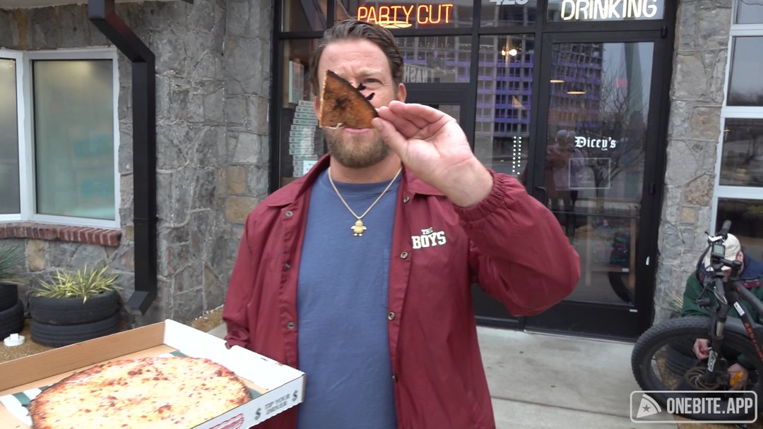 stoolpresidente's Pizza Review at Dicey's Tavern One Bite