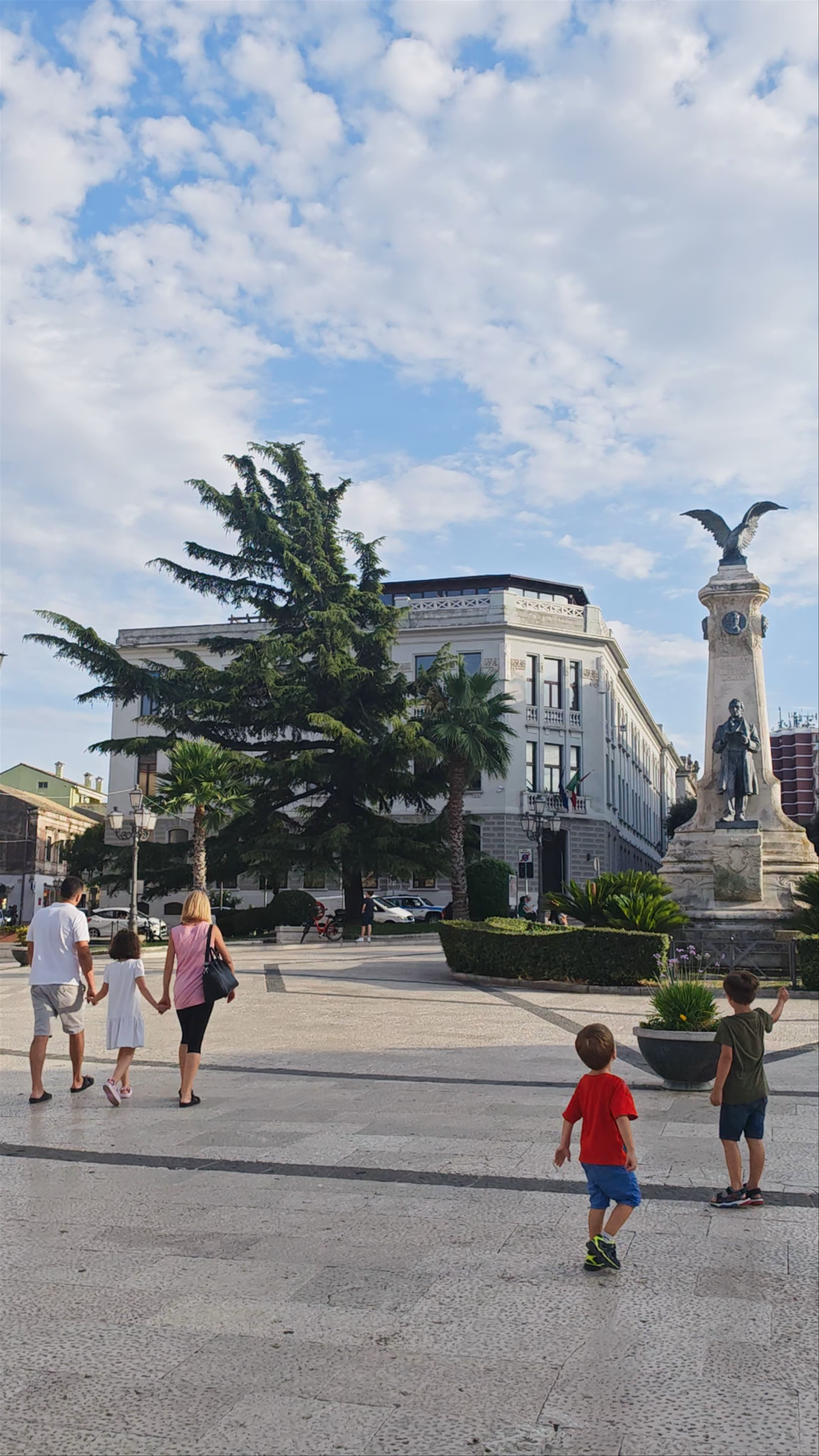 Evening Stroll at Piazza Gabriele Rossetti, Vasto Italy