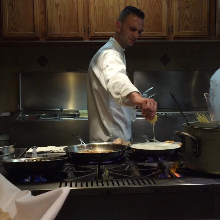Bucci Ristorante - Cooking for us at the counter! - Italian Near Me - Grosse Pointe, Michigan
