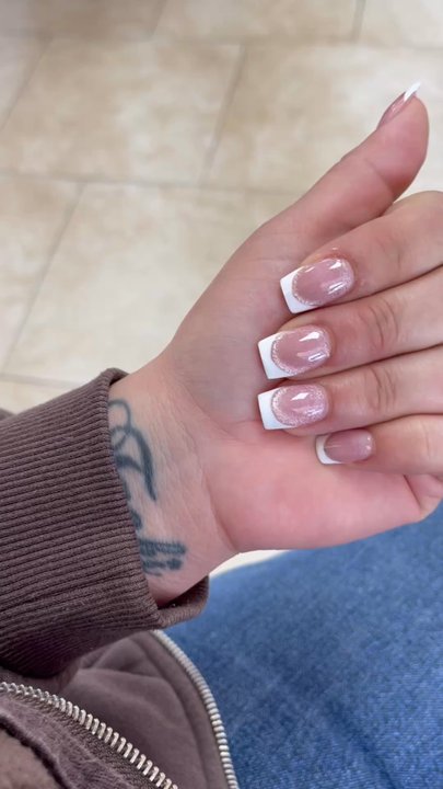 Nail Tek II - Cat eye with french tip - Nail Salons Near Me - Oakley, California