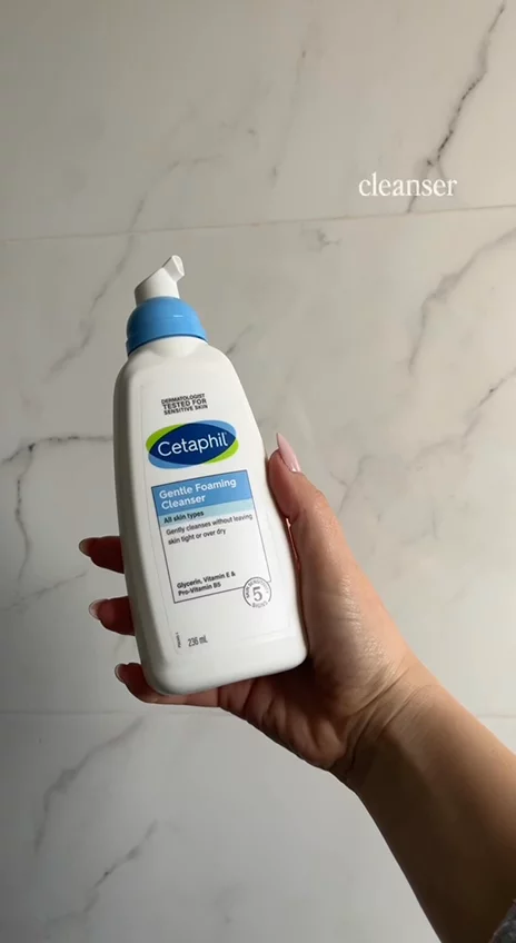 Skin care. Cetaphil. Before&after