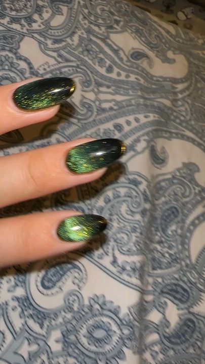The One Nail Spa - Always a good job at this place. Loving my emerald green cat eye, thank you!! - Nail Salons Near Me - Maspeth, New York