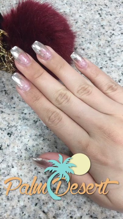 Best City Nails - In love with my holo chrome nails. Lit nails by Cynthia - Nail Salons Near Me - Palm Desert, California