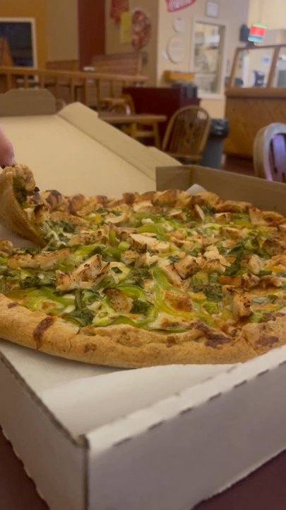 Woodstock's Pizza - Note the steam that pours out of this box! - Pizza Near Me - Corvallis, Oregon
