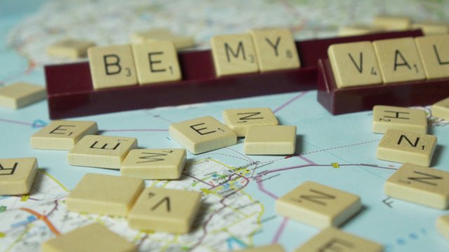 'Be my Valentine' Scrabble