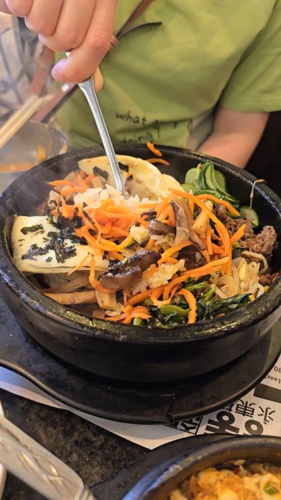 Young Dong Tofu - Mixing of bibimbap - Korean Near Me - Diamond Bar, California