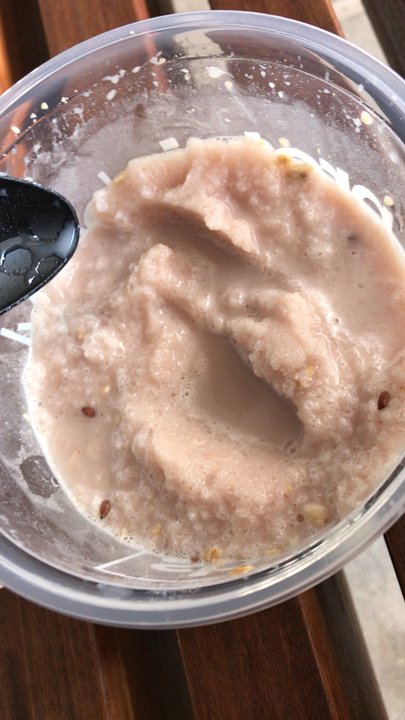 Shake Smart - Got it with this consistency/ texture, it's only been a couple minutes so it barely melted. - Juice Bars & Smoothies Near Me - San Diego, California