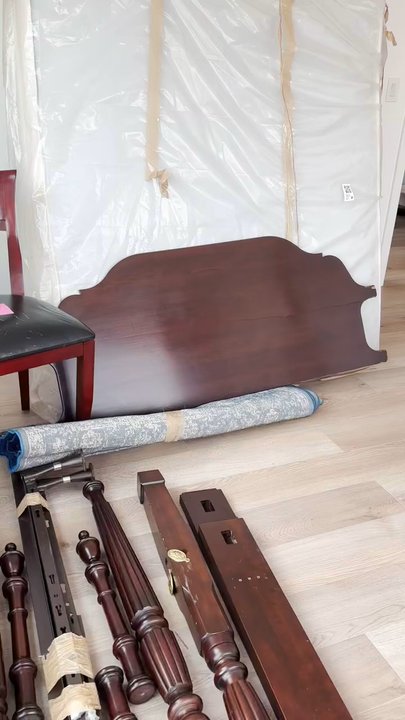 Clutter Moving & Storage - cracked headboard - Self Storage Near Me