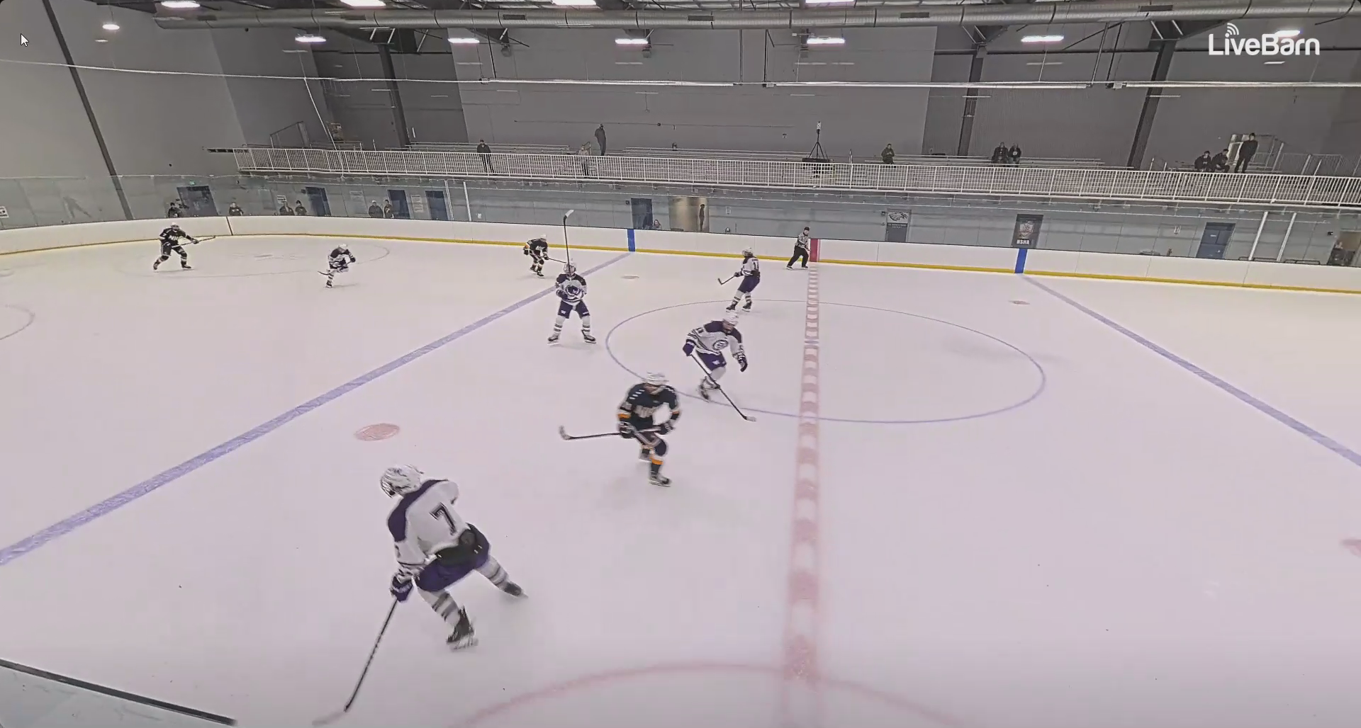 Takes hit with assist versus Westchester