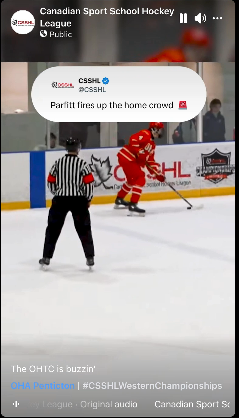 Maxx Parfitt's Electric Goal Ignites Okanagan HA U18 Crowd! One Timer Blast