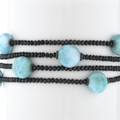 Larimar Galaxy Sterling Silver Bracelet

