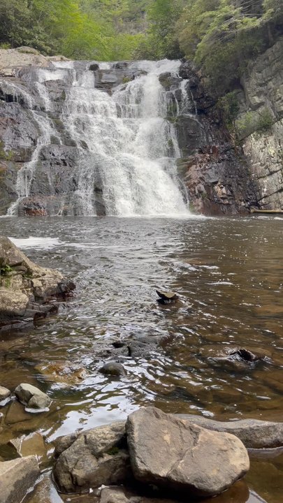 Laurel Fork Falls - July 2023 - Hiking Near Me - Hampton, Tennessee