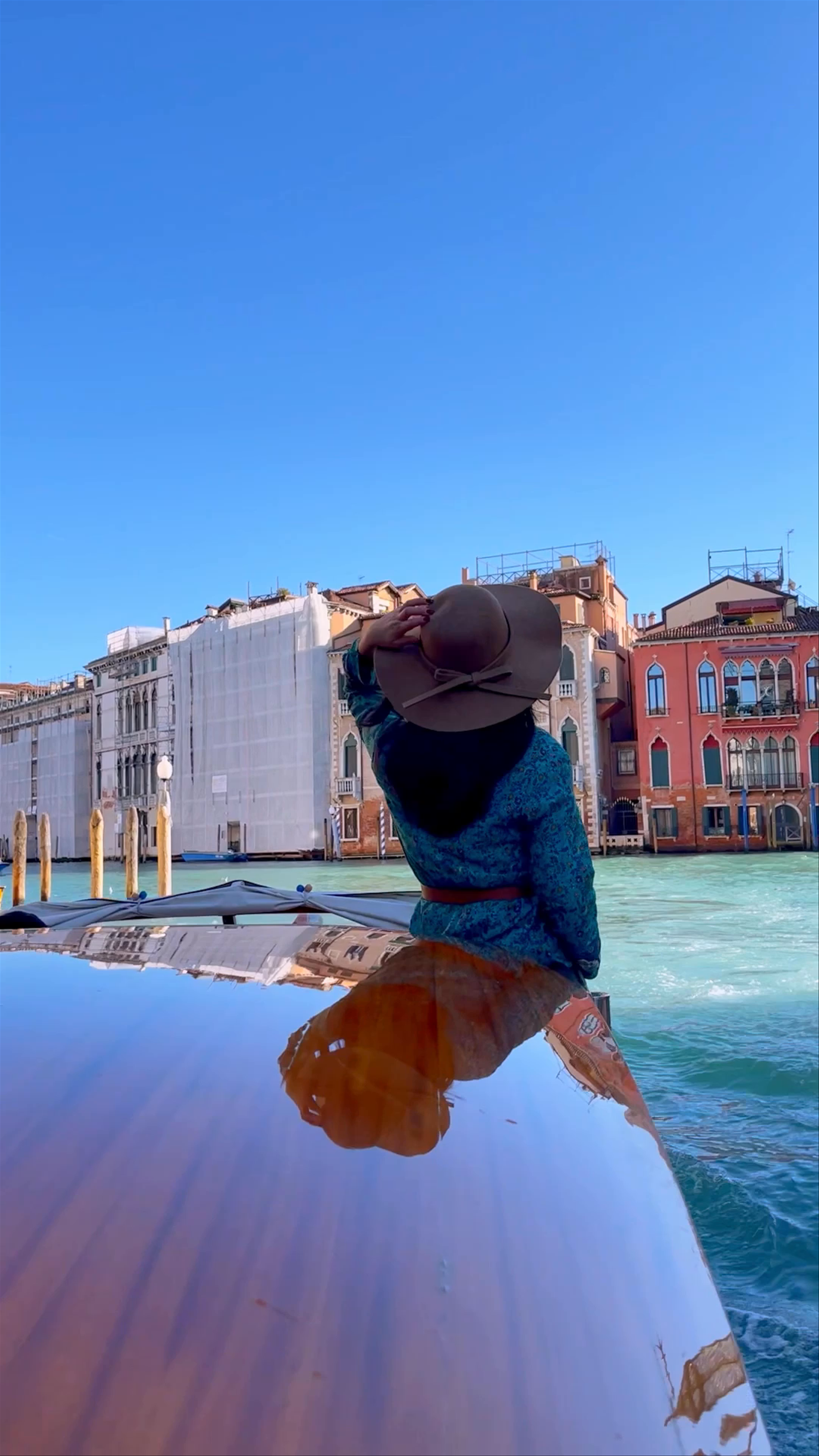 Graceful Water Taxi Ride Along Venice's Grand Canal