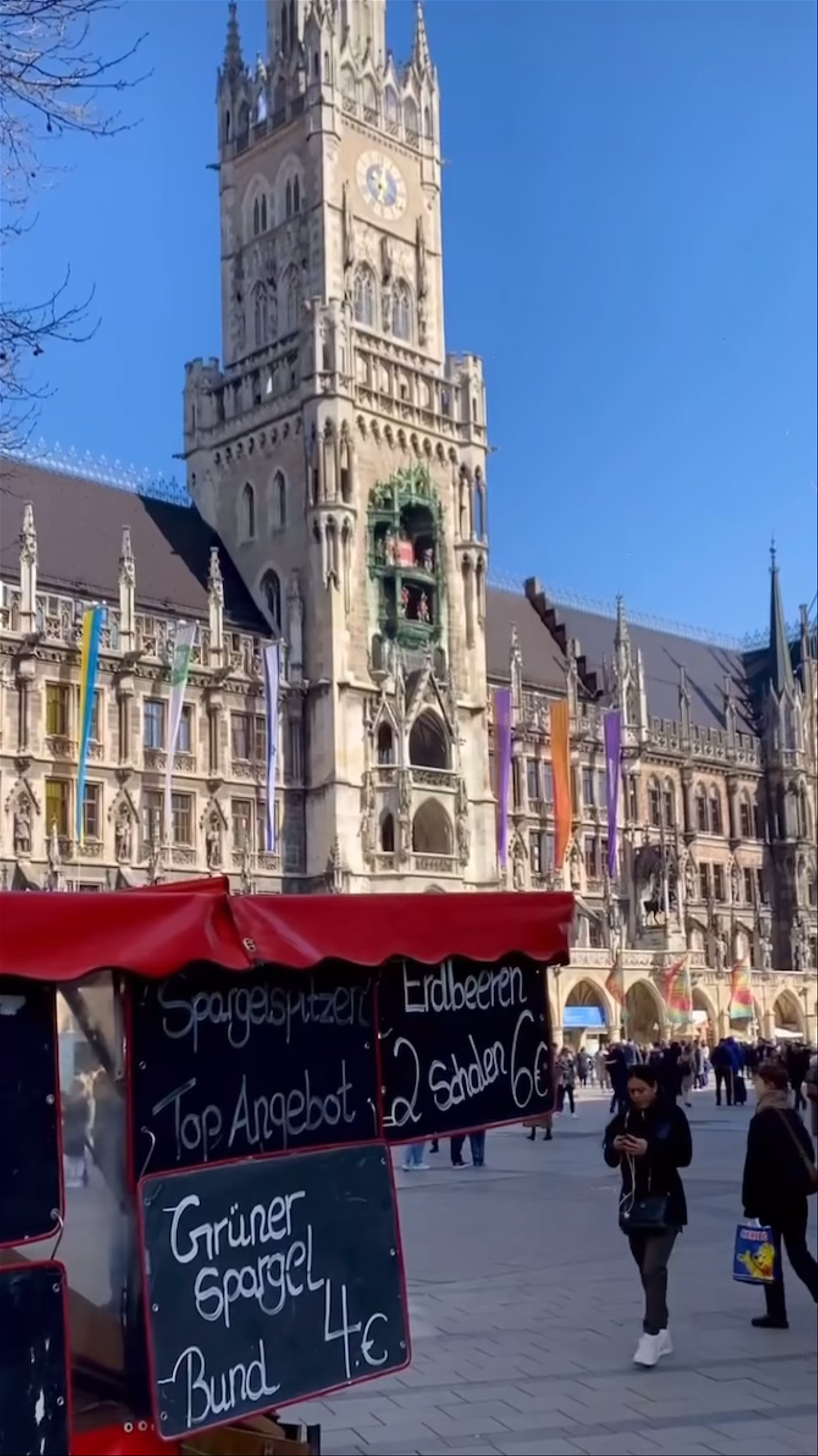 Marienplatz Market Scene: Vibrant Life in Munich's Historic Heart