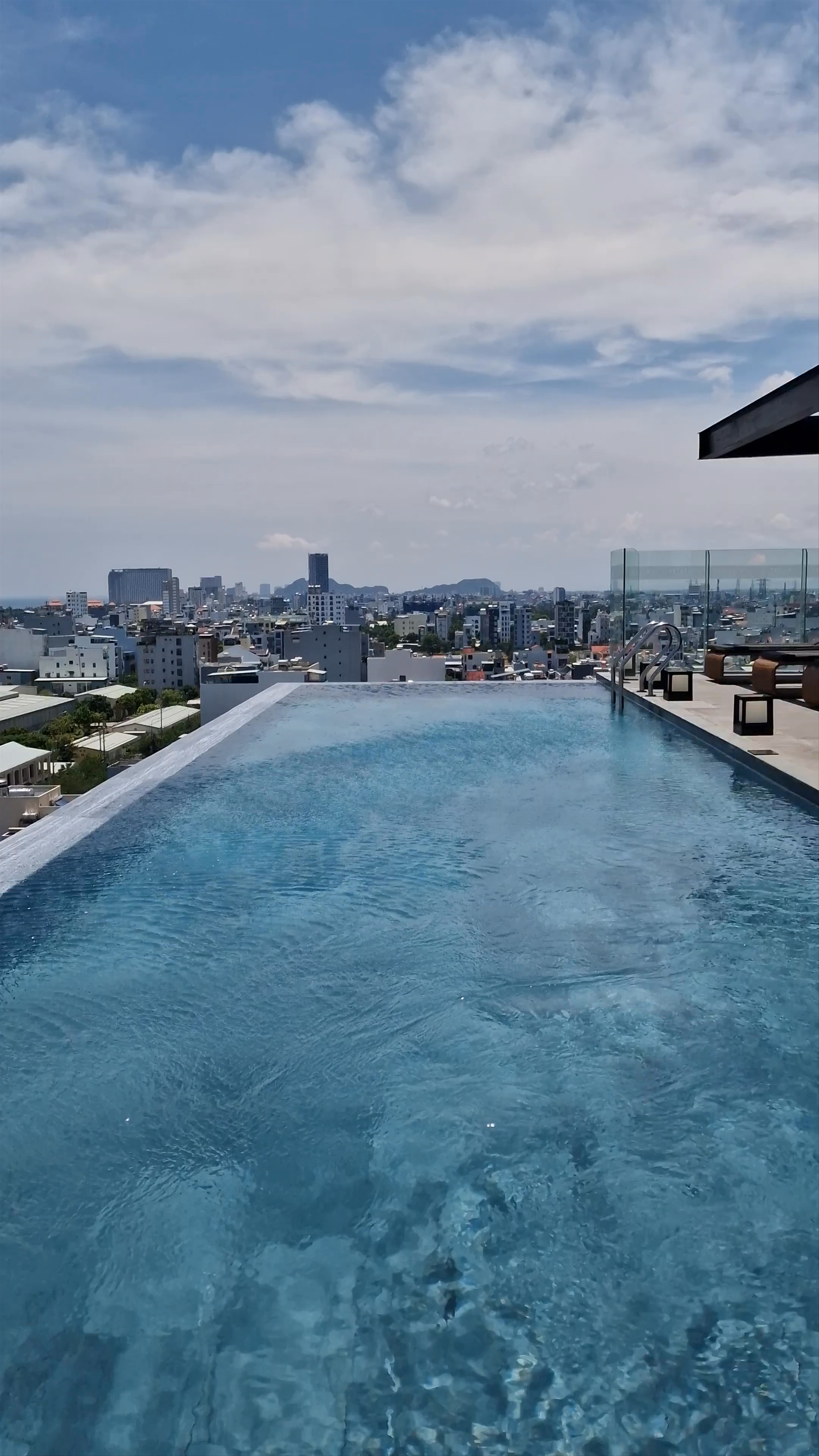 Rooftop Infinity Pool at Estrella Hotel in Da Nang, Vietnam