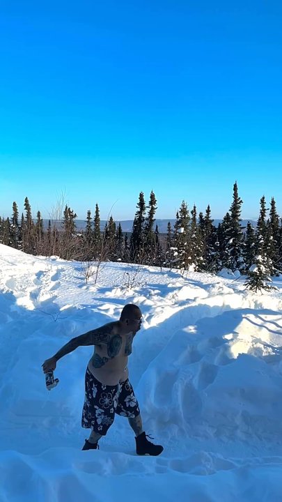 Aurora Borealis Lodge - While in Alaska had to do the Hot Water Trick (do not attempt this...trained professional at play) - Hotels & Travel Near Me - Fairbanks, Alaska