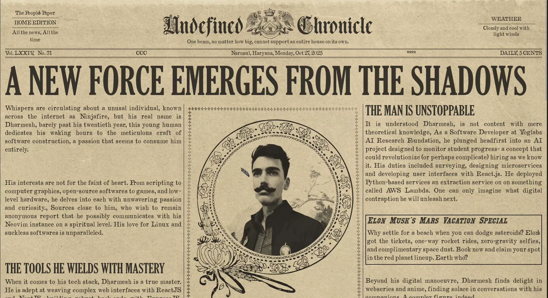 Newspaper Portfolio image 1