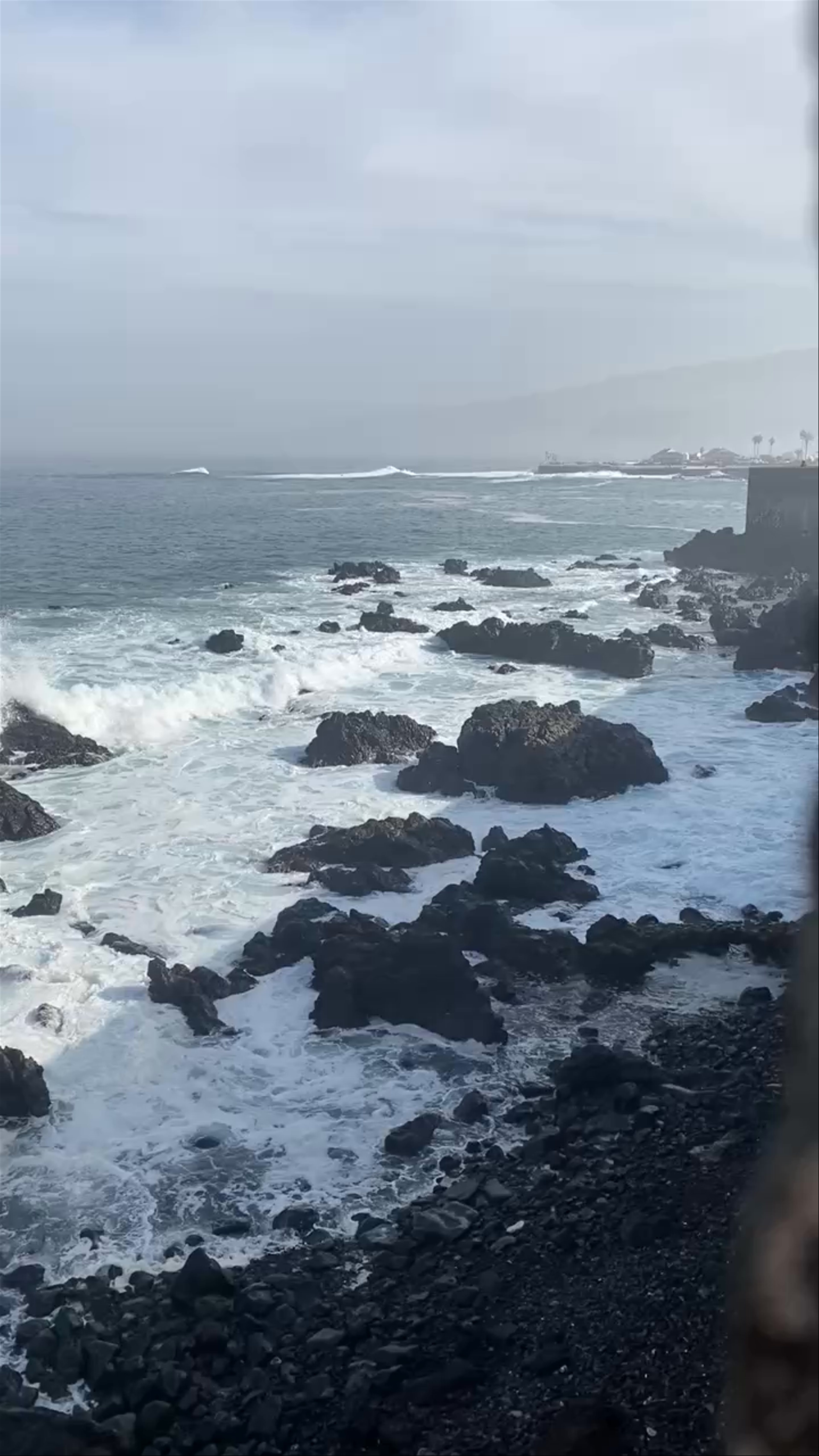 Waves and Walls: Coastal Views from Tenerife, Spain