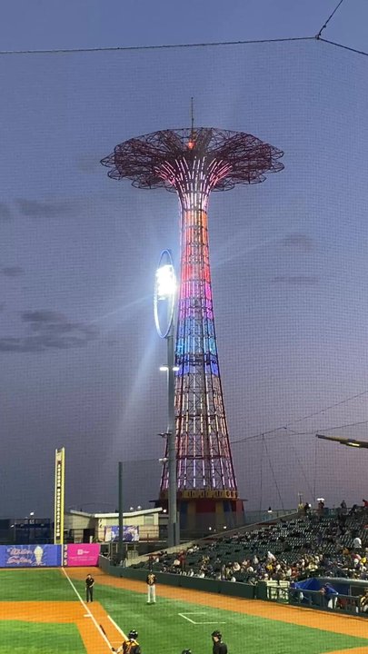 Maimonides Park - Lighting up - Baseball Fields Near Me - Brooklyn, New York