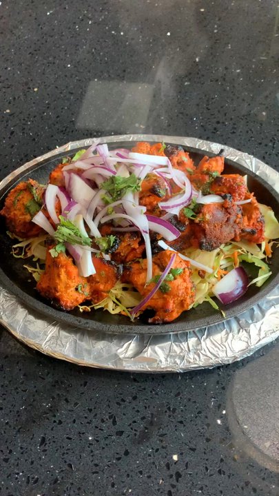 Bheema's Indian Cuisine - Chicken Tikka Kebab! Look At That Sizzle! - Indian Near Me - Flat Rock, Michigan