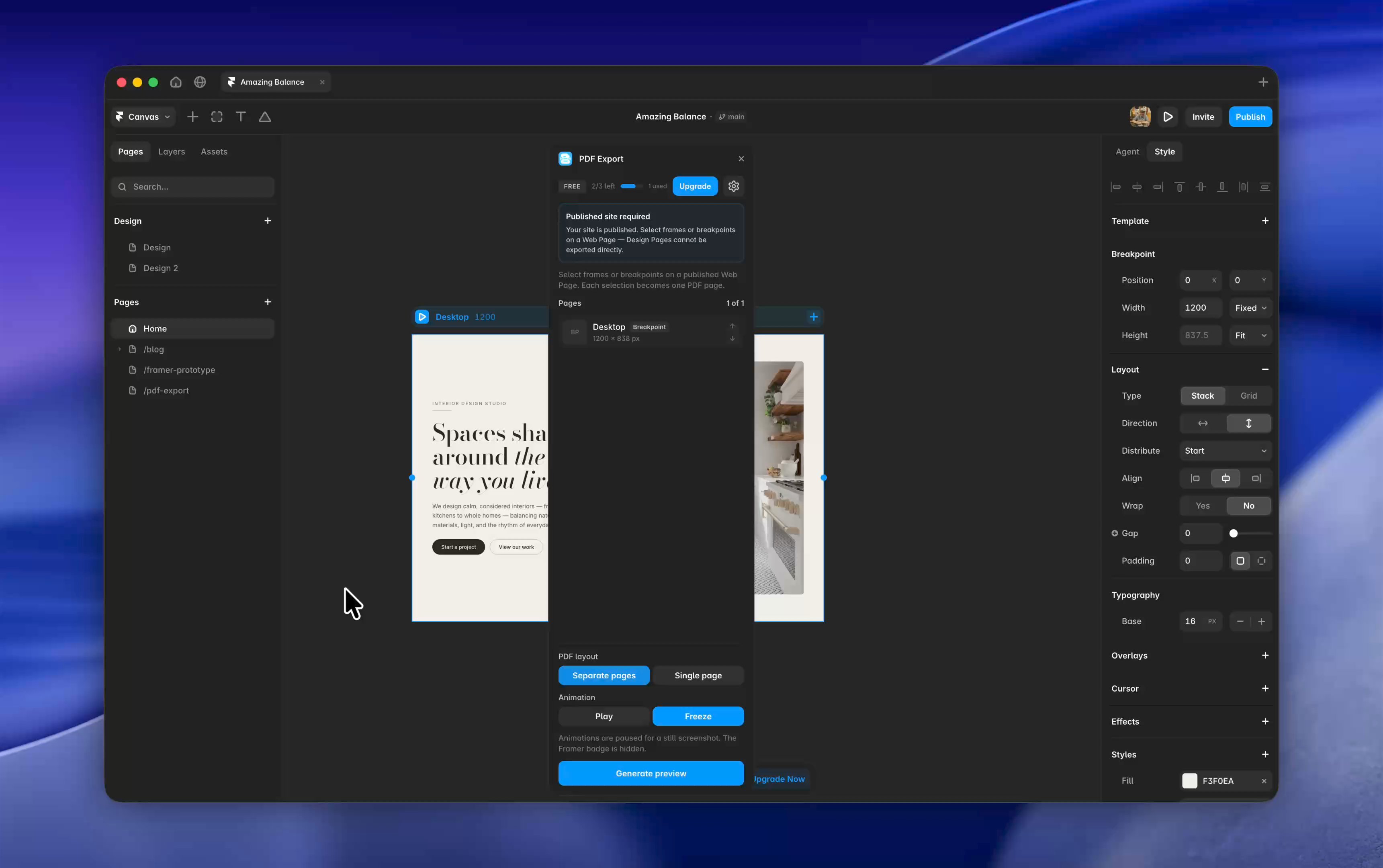 PDF Export