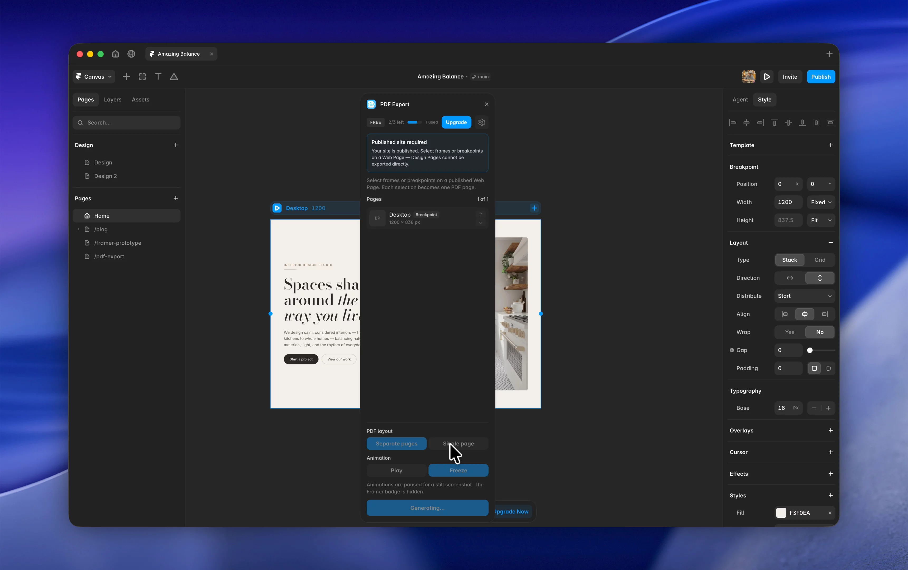PDF Export