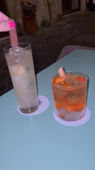 La Punta - Mezcal cocktails. Yes one really comes with a knife as a garnish. - Mexican Near Me - Rome, RM