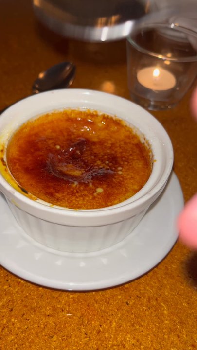 Le Baratin - Orange Crème Brûlée (Dessert Course) - French Near Me - Toronto, Ontario