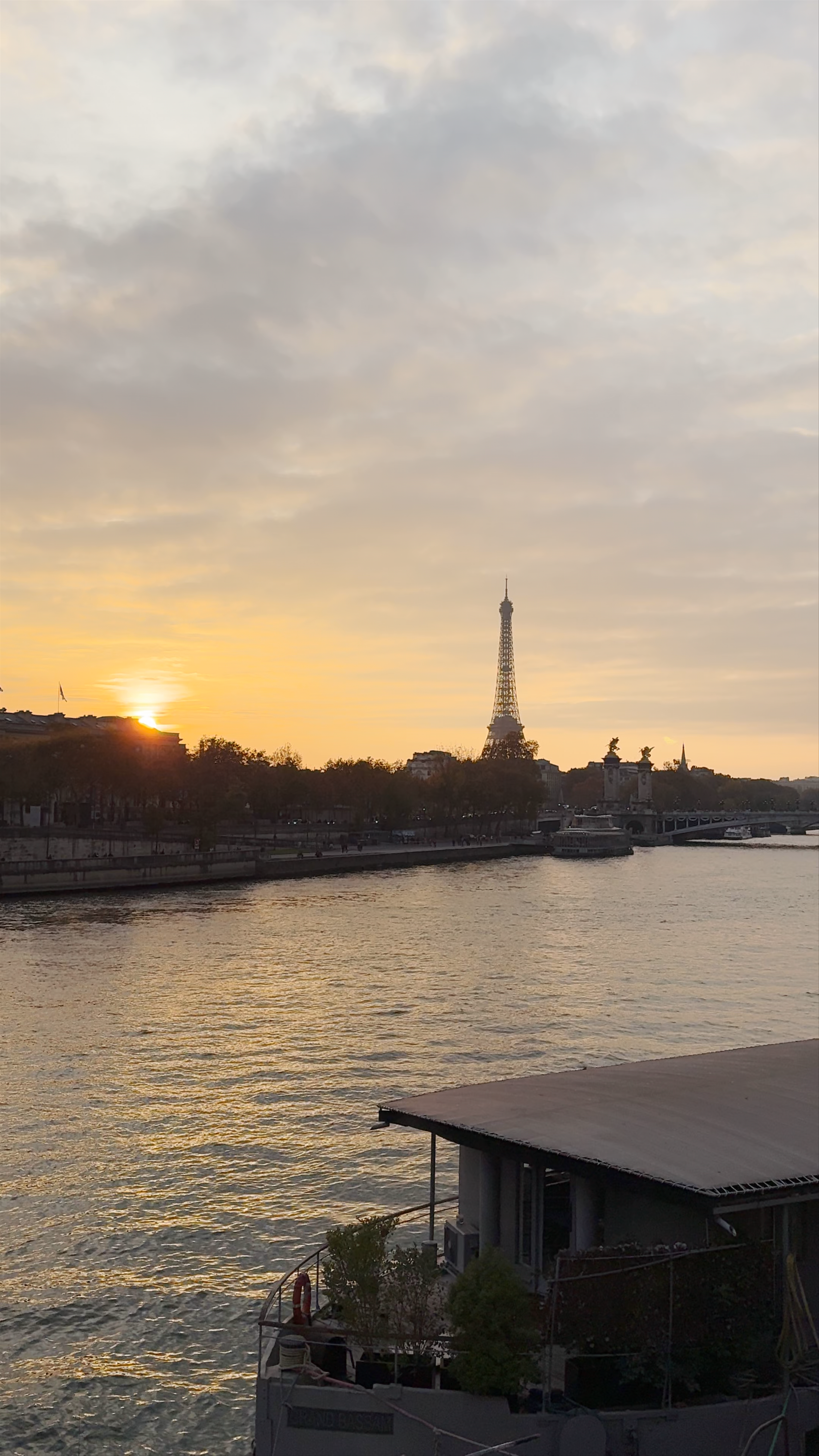 Sunset Serenity at Place de la Concorde with Eiffel Tower View, Paris