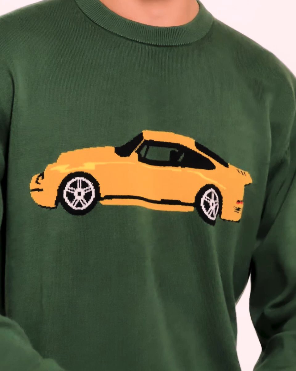 RUF x Highsnobiety – Yellowbird Knit Crewneck Green - Crewnecks - Green - Video 3