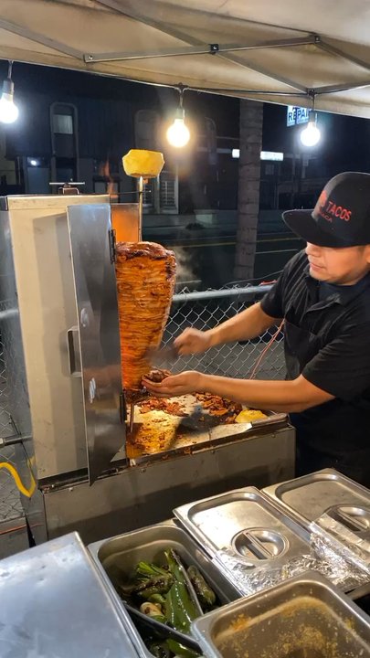 Eddy’s Tacos - Fresh Al Pastor - Street Vendors Near Me - Harbor City, California