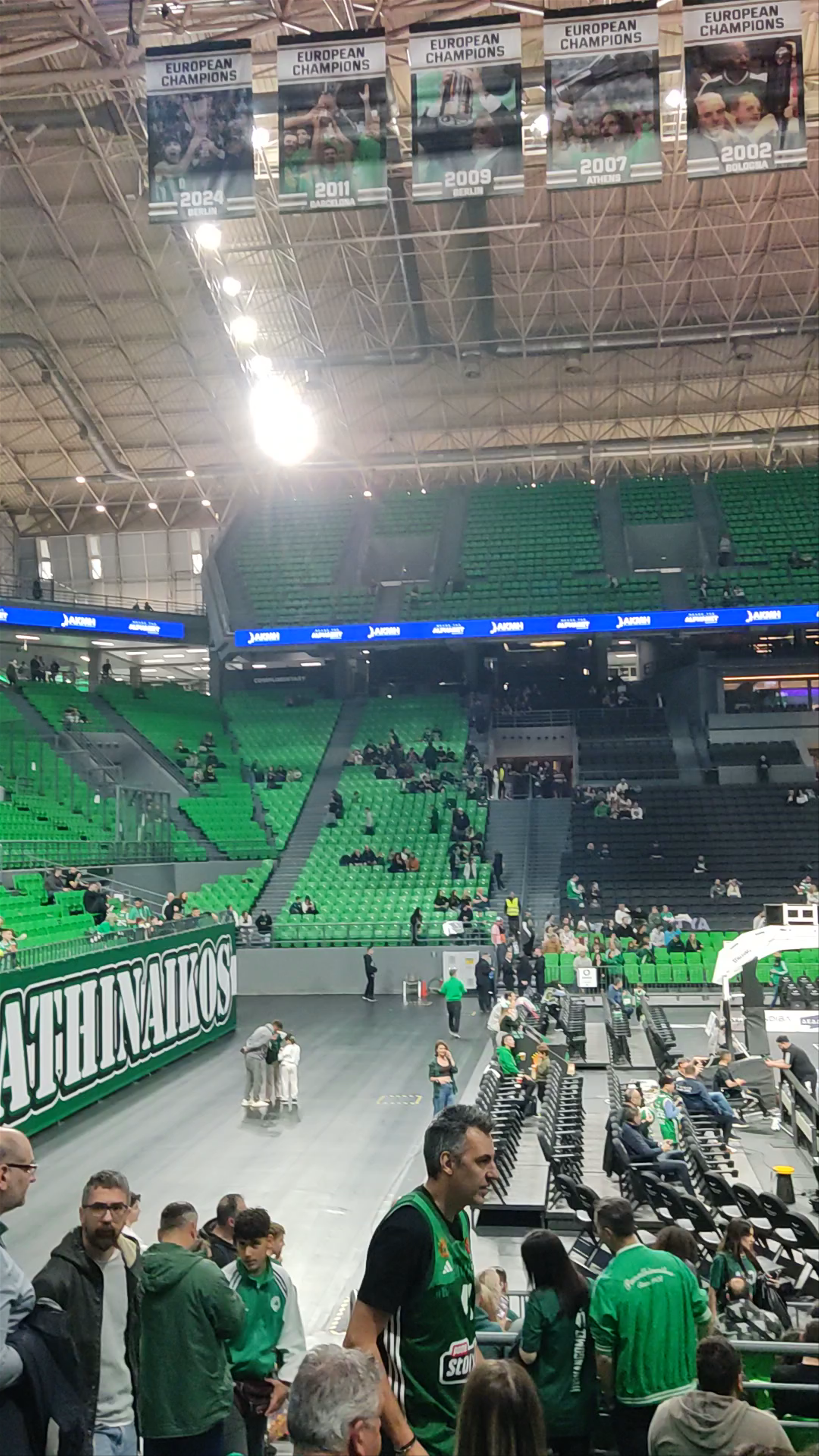 Basketball Atmosphere at OAKA Indoor Hall, Marousi