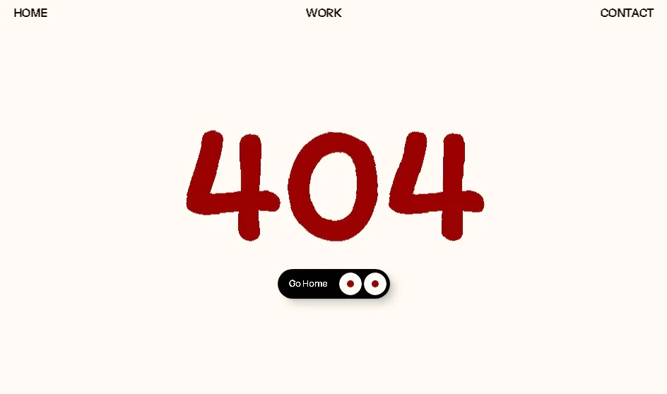 404 page design with my  Liquid morph text componentcheck it out