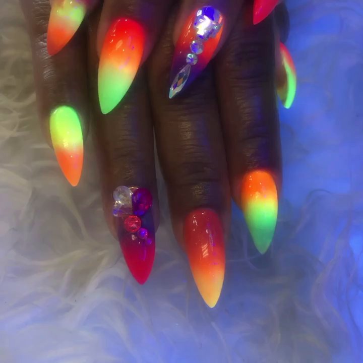 Tay Nail’s Spa - Neon nails - Nail Salons Near Me - Paterson, New Jersey