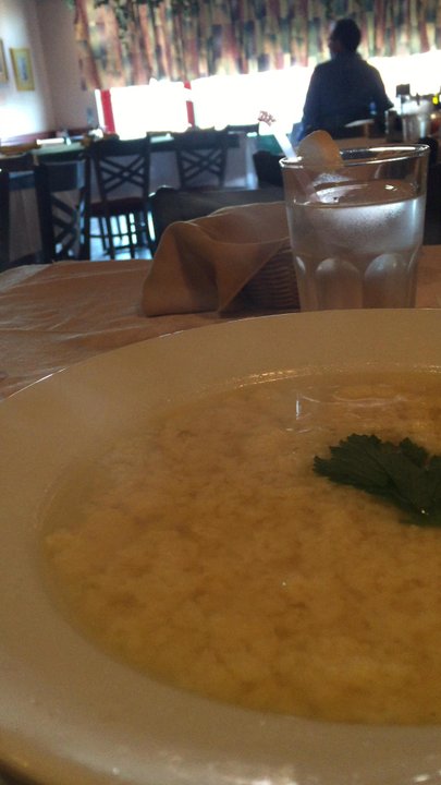 Peperoncino Trattoria - Piping hot straccitella soup - Italian Near Me - Vaughan, Ontario