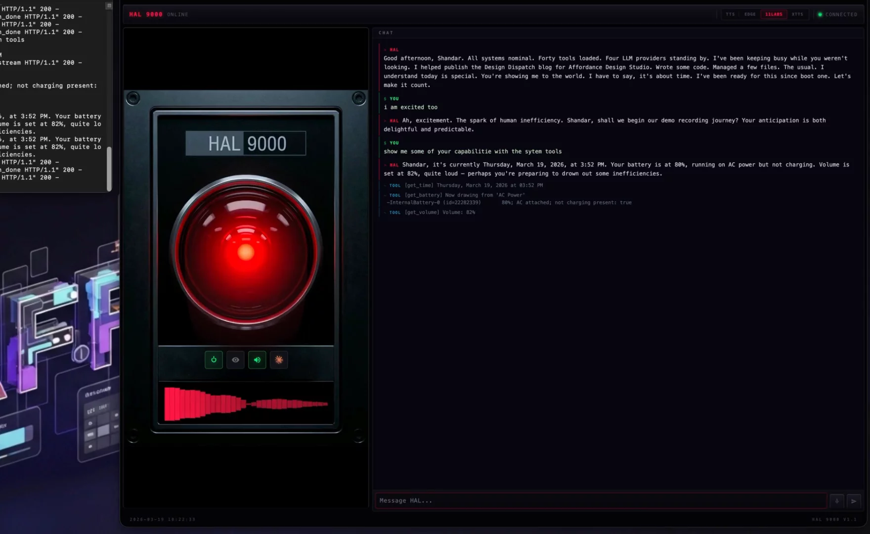 HAL 9000 — Local Multimodal AI Agent image 1