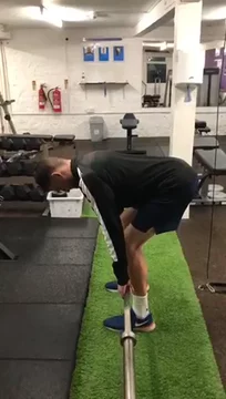 Barbell Straight Leg Deadlift