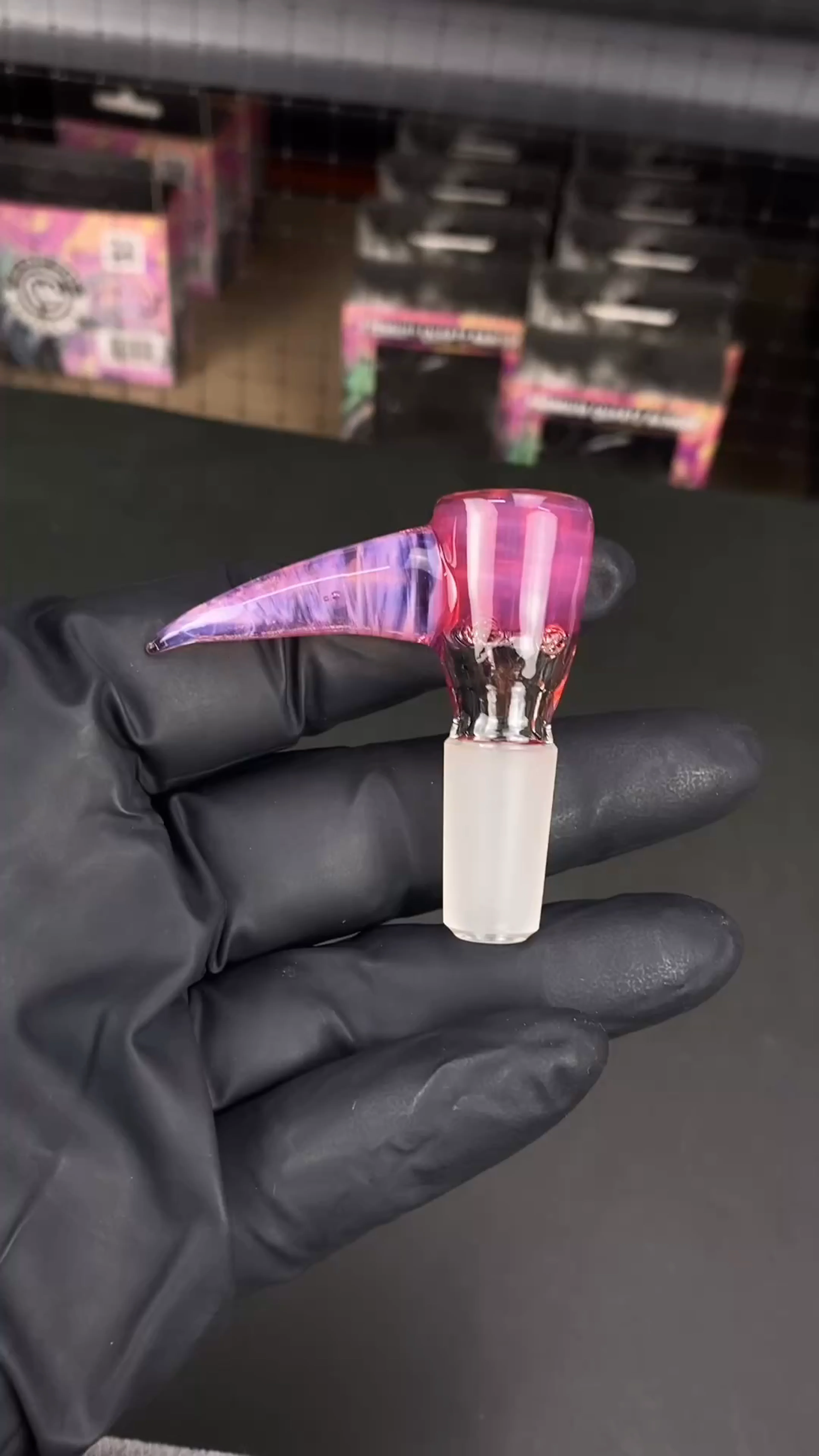 Preview pic of 14mm 4-Hole Glass Bowl Slide by Magizle