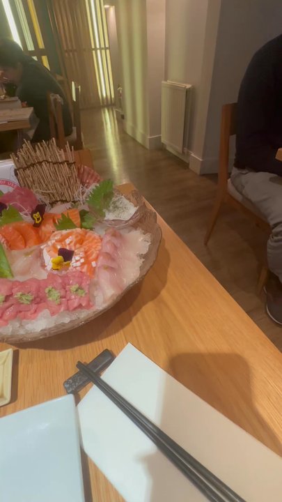 Kanpai - Sashimi - blue fin belly, octopus, salmon, yellow tail, and smoked salmon. - Japanese Near Me - Edinburgh, EDH