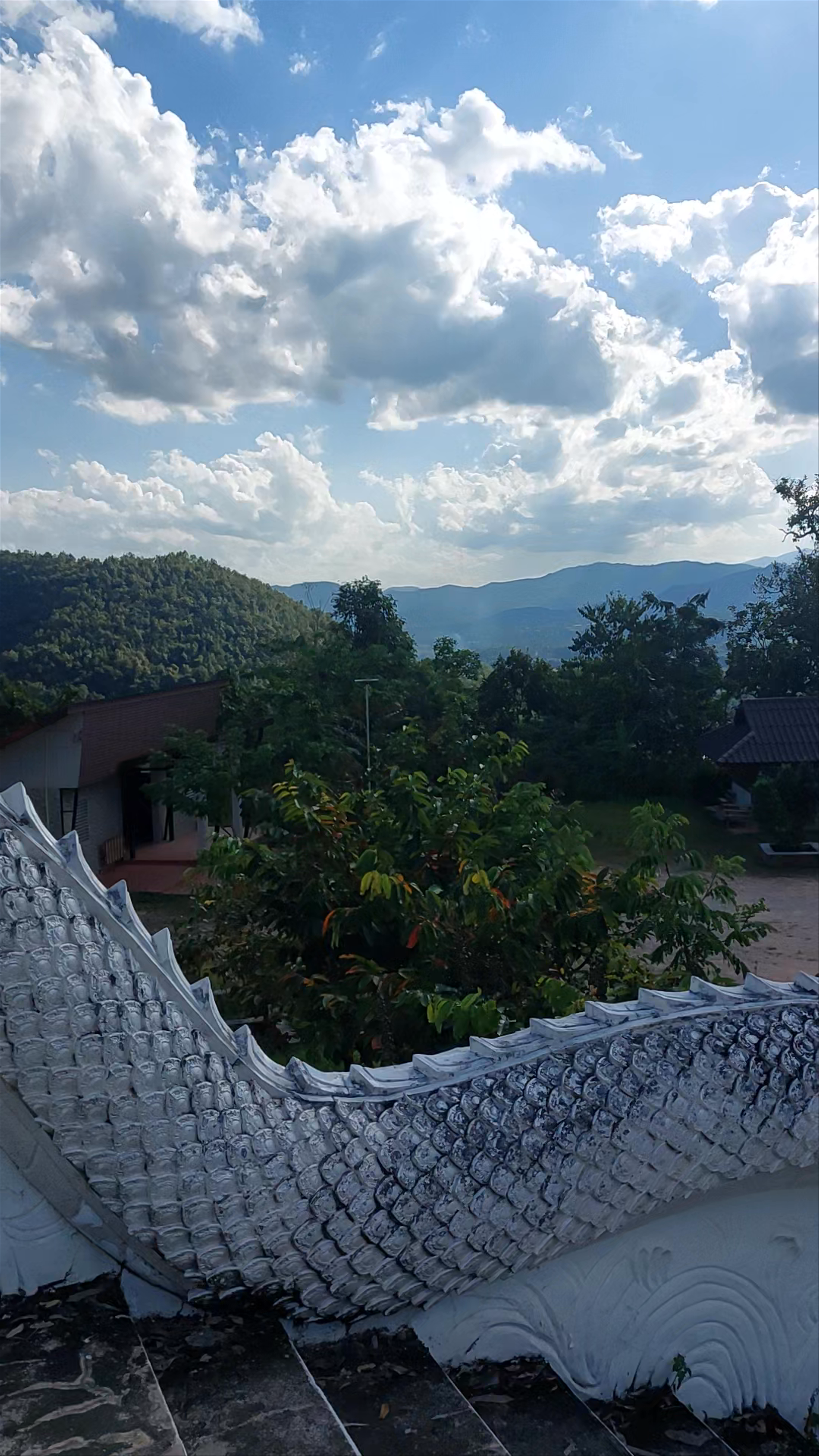 Serene Mountain Views from Big Buddha Pai, Thailand