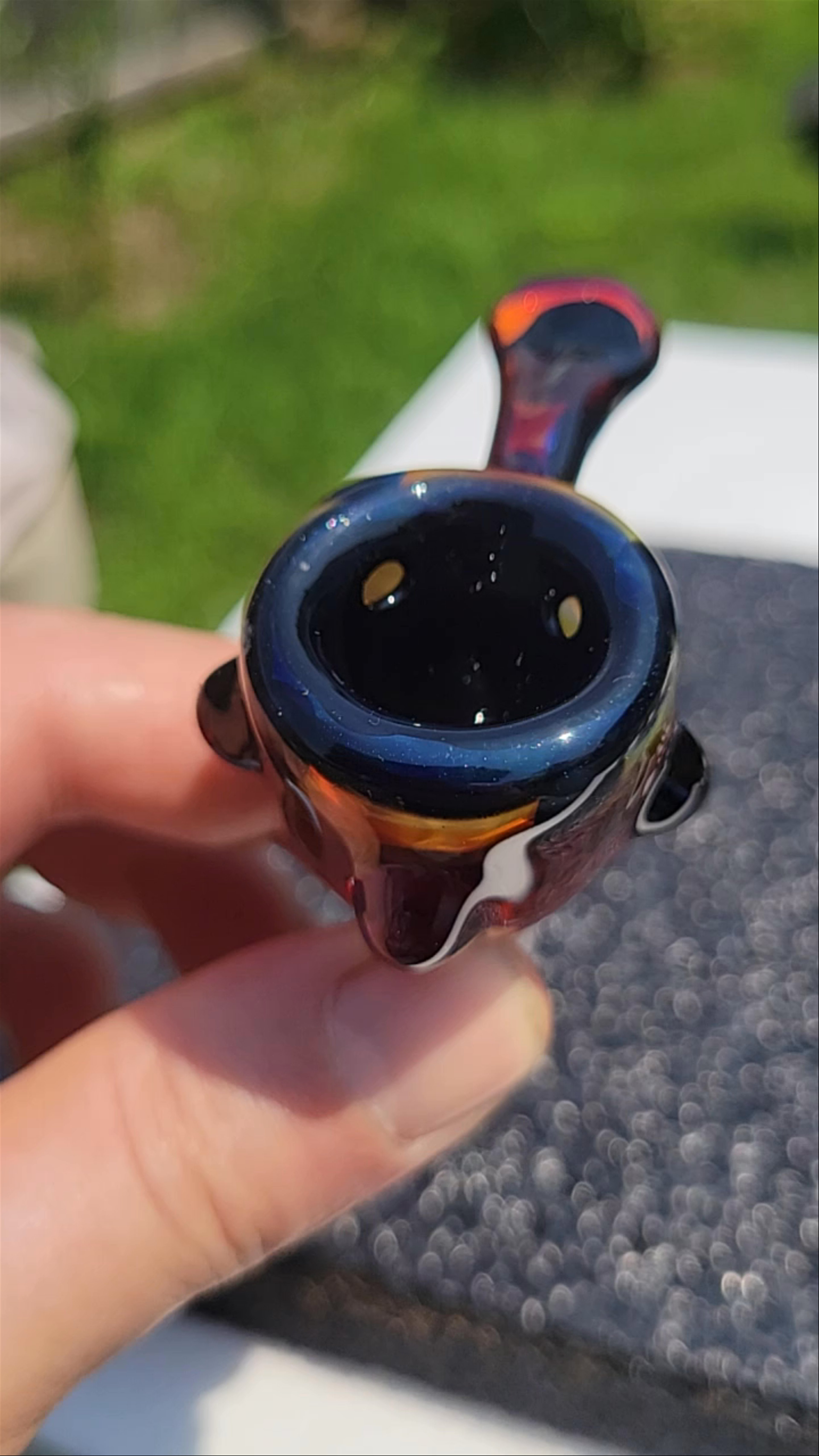 Preview pic of 3 hole Hash slide #5 devils punch and galaxy