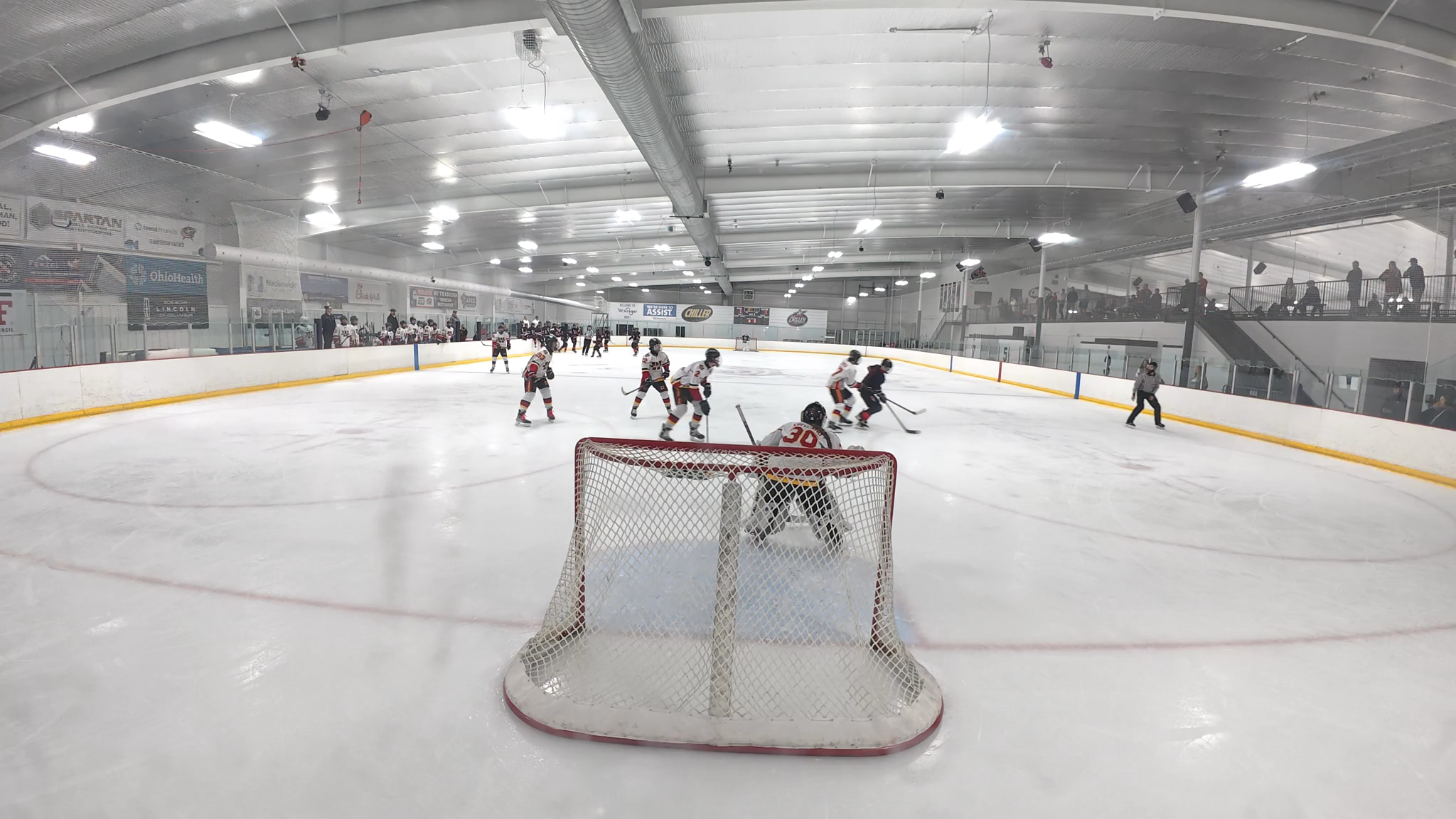 Remington Kirtland face save with the Westerville Warcats