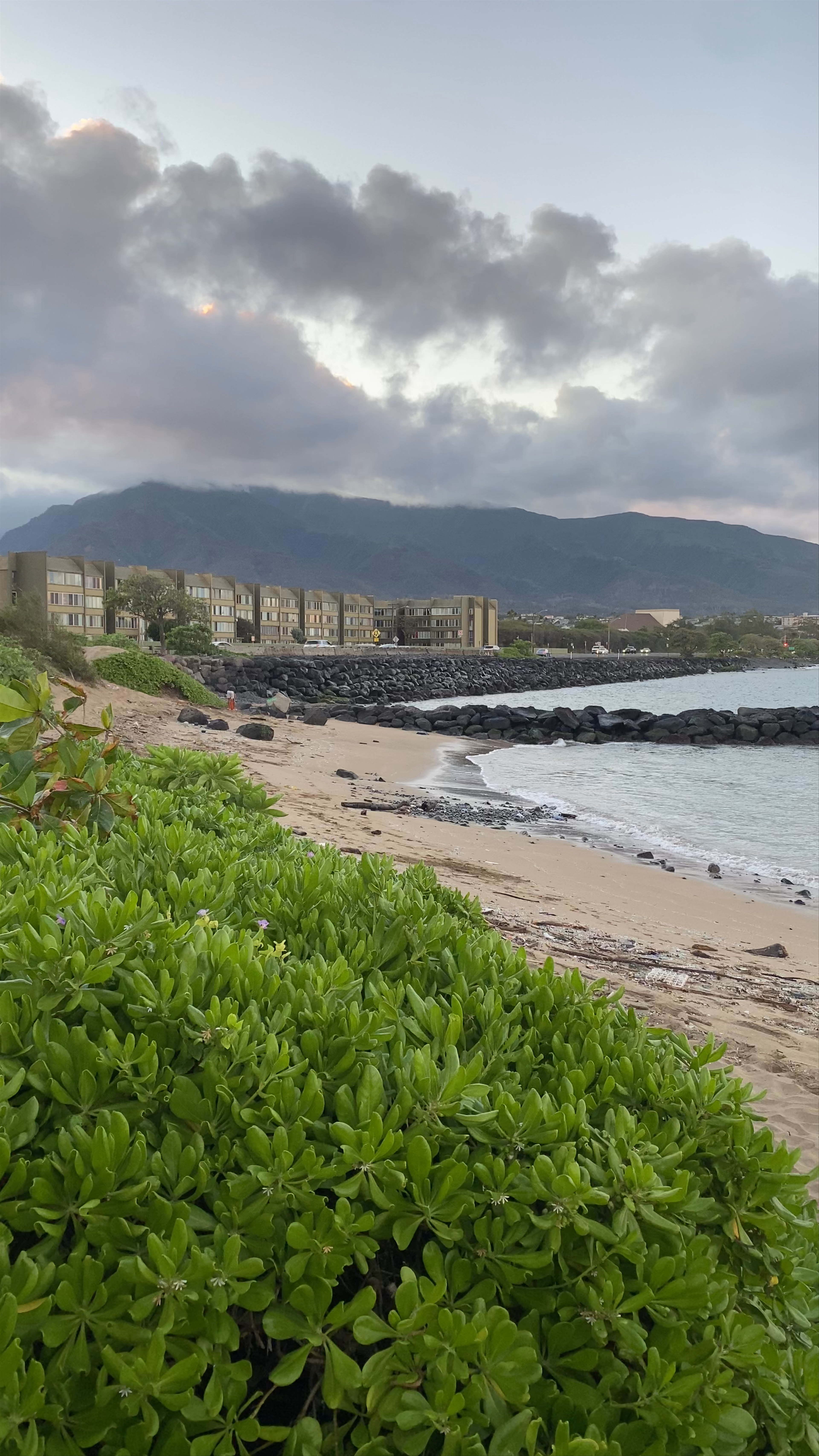 Sunset Serenity at Kahului Beach, Hawaii
